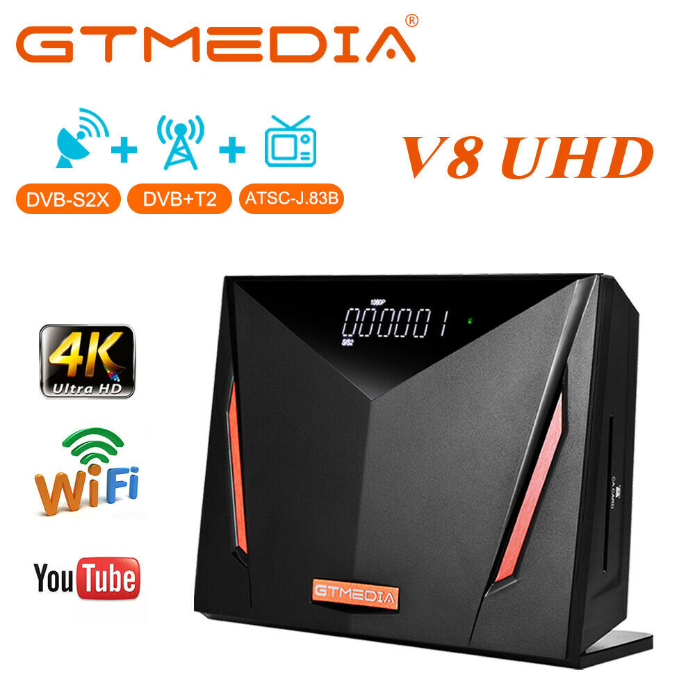 EGTMEDIA V8 UHD FTA 4K FTA Satellite Receiver