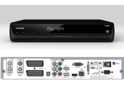 POWERS HD8200s Satellite Receiver + Terrestrial Dgitial TV HD COMBO w/ 500GB HDD