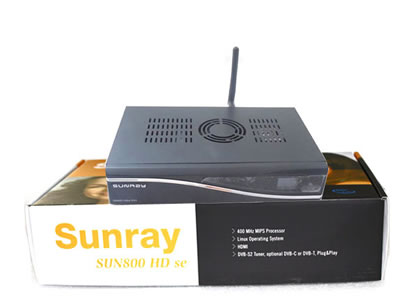 Sunray SUN800 HD SE with SIM2.10 Card satellite receiver TV receiver