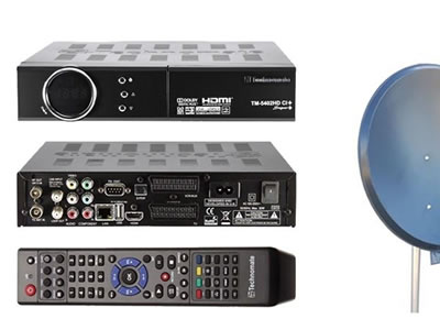 Technomate TM 5402 MK3 Super CI+ HD Satellite Receiver & 60cm Dish Kit FREE