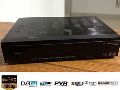 AZ America AZamerica S1001 HD TWIN,SKS+IKS,43W+61W+70W+58W Receiver with USB wifi