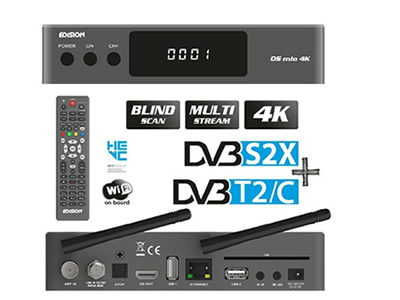 Edision OS Mio 4K UHD HEVC h.265 Satellite FTA Receiver