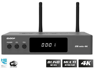 Edision OS Mio 4K UHD HEVC h.265 Satellite FTA Receiver