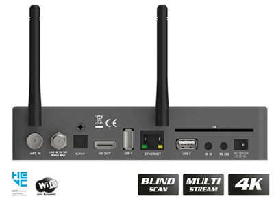Edision OS Mio 4K UHD HEVC h.265 Satellite FTA Receiver