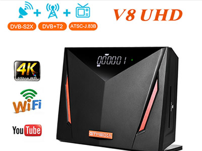 EGTMEDIA V8 UHD FTA 4K FTA Satellite Receiver