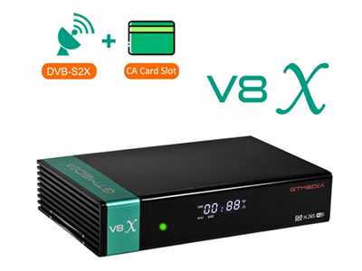 GTMEDIA Gtmedia V8X Receiver Set-Top Box Support DVB-S/S2/S2X CA CARD satellite receiver