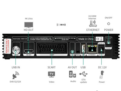 GTMEDIA Gtmedia V8X Receiver Set-Top Box Support DVB-S/S2/S2X CA CARD satellite receiver