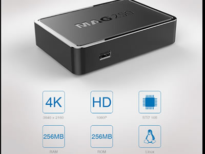 Mag 250 Set Box + 12 Months QHDTV IPTV Subscription 1300+ Live TV Channels