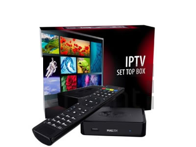 MAG 254 IPTV Box + WiFi USB Module + FULL HD TV 3D Video