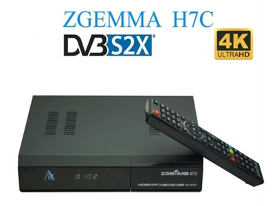Zgemma H.7C 4K UHD Dual Core With DVB-S2/S2X+2*DVB-T2/C Triple Tuner FTA Satellite receiver